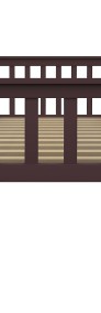 vidaXL Rama łóżka, ciemnobrązowa, lite drewno sosnowe, 90 x 200 cm 283232-3