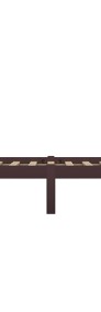 vidaXL Rama łóżka, ciemnobrązowa, lite drewno sosnowe, 90 x 200 cm 283232-4