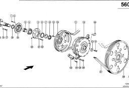 Claas Lexion 600 KOŁO PASOWE 0002607500 (Przekładnia redukcyjna bębna młócącego)