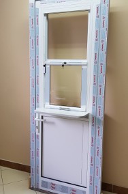 Drzwi aluminiowe wewnetrzne z oknem i parapetem do kuchni baru lokalu sklepu-2