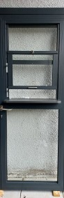 Drzwi aluminiowe wewnetrzne z oknem i parapetem do kuchni baru lokalu sklepu-3