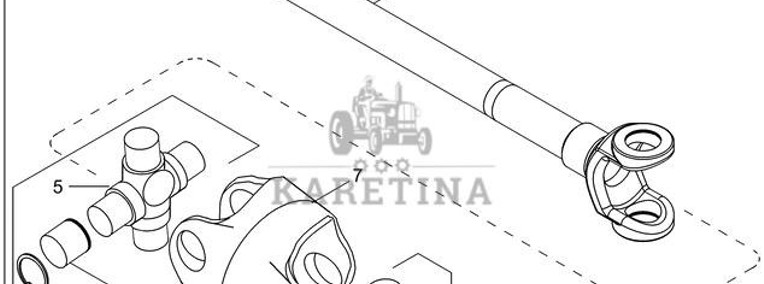 New Holland T6090 T6070 Półoś 87674577-1