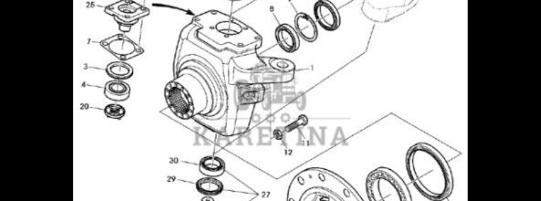 John Deere 7530 Premium - Piasta AL175785-1