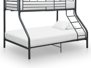 vidaXL Rama łóżka piętrowego, czarna, metalowa, 140x200 cm/90x200 cm287905-1