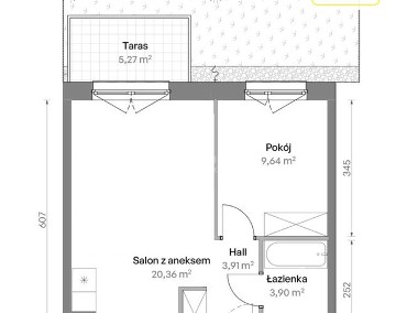 2 pokoje, 37,81m2, Targówek, taras+ogródek-1