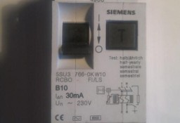 Wyłącznik różnicowoprądowy z członem nadprądowym B10 ; 30mA Siemens 