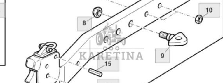John Deere 6430 Premium Cięgło Dolne Prawe Lewe AL163908 AL163907-1