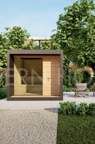 Domek ogrodowy, SAUNA, Konstrukcja Metalowa- Modern Houses -3