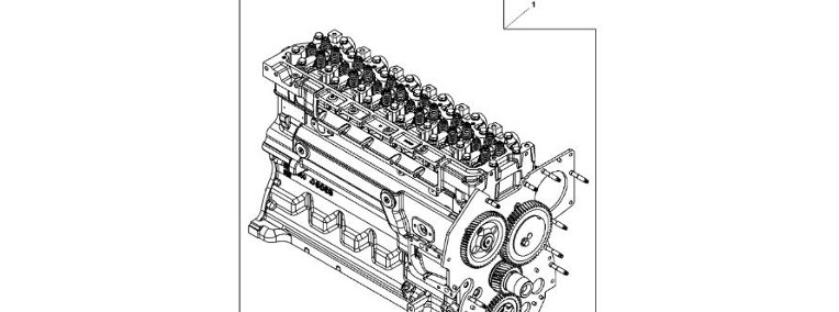 John Deere 9470RX - Zespół bloku komplet. reg. SE502569 (Silnik)-1