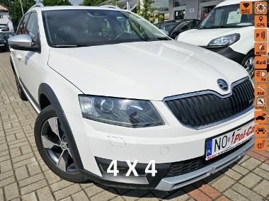 Skoda Octavia III Scout, 4x4,automat, tempomat aktywny, grzane fotele,skóra,alkantara-1
