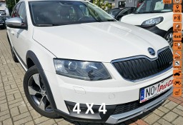 Skoda Octavia III Scout, 4x4,automat, tempomat aktywny, grzane fotele,skóra,alkantara