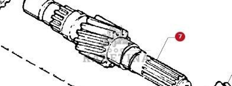 Massey Ferguson Cerea 7272 7274 7276 7278 AL Wał Napędowy CZĘŚCI 71184656-1