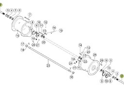 Claas Jaguar 970 - przednia oś napędowa - wałek zębnika 0007747350