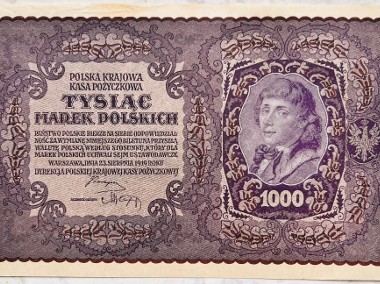 Banknot Polska IIRP 1000 Marek Polskich MKP 1919 r II SERJA AE St. -I -UNC -1