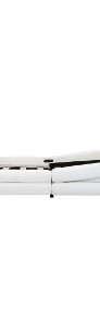 vidaXL Rama łóżka, biała, sztuczna skóra, 140 x 200 cm 285711-4