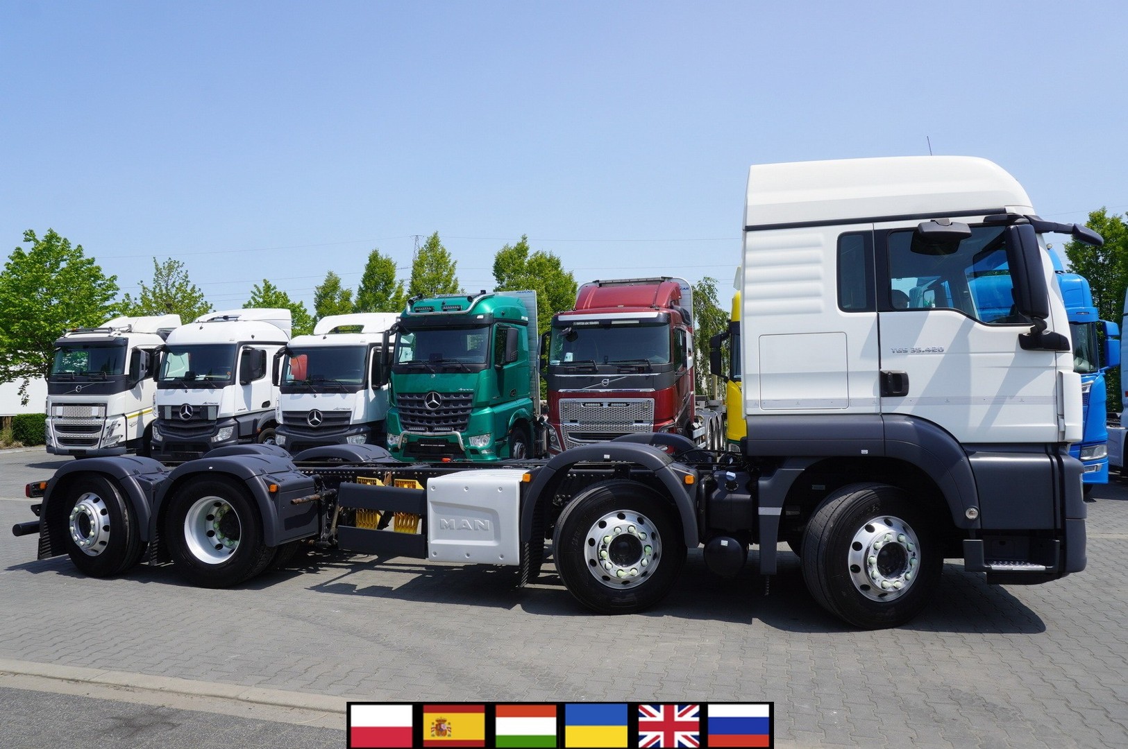 MAN TGX TGS 35.420 8×2   Rama 6,4 m   3 osie skrętne_241410