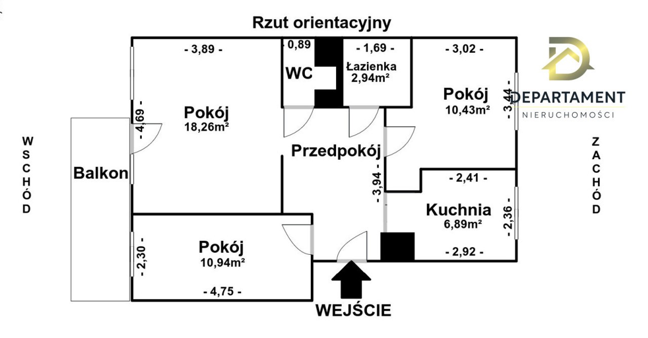 Mieszkanie 3 pokoje z balkonem | Tarnowskie Góry - Widok 2