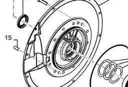 New Holland CR9080 CR 9080 E4 TIER 4 Pokrywa Obudowa Skrzyni Biegów Przekładni CZĘŚCI 87622357