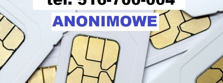 Polskie startery zarejstrowane karty SIM działające prepaid ANONIMOWE Katowice-1