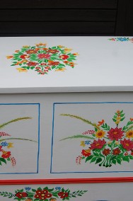 skrzynia ręcznie malowana ze wsi Zalipie-3
