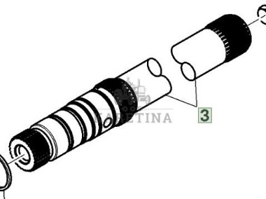 John Deere 8130 8230 8330 8430 8530 Wał Skrzyni Biegów IVT R220679-1