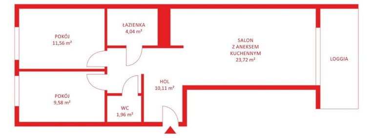 Mieszkanie, sprzedaż, 63.08, Gdańsk, Siedlce-1