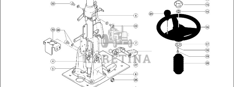 Claas Lexion 580 KOLUMNA KIEROWNICY 0005464027 (Układ kierowniczy)-1