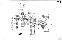 Claas Lexion 580 PODKŁADKA 0006678550 (Napęd dmuchawy rozdzielającej, 2. stopień)