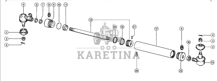 Claas Lexion 580 RURA CYLINDRA 0000863800 (Siłownik układu kierowniczego)-1