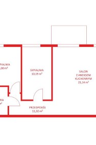 Mieszkanie, sprzedaż, 57.50, Gdańsk, Orunia-2