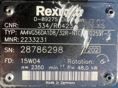 Rexroth AA4VG56DA1D8/32R-NTC52F025ST-S (334/R0423, R902233231) pompa do JCB 409-2