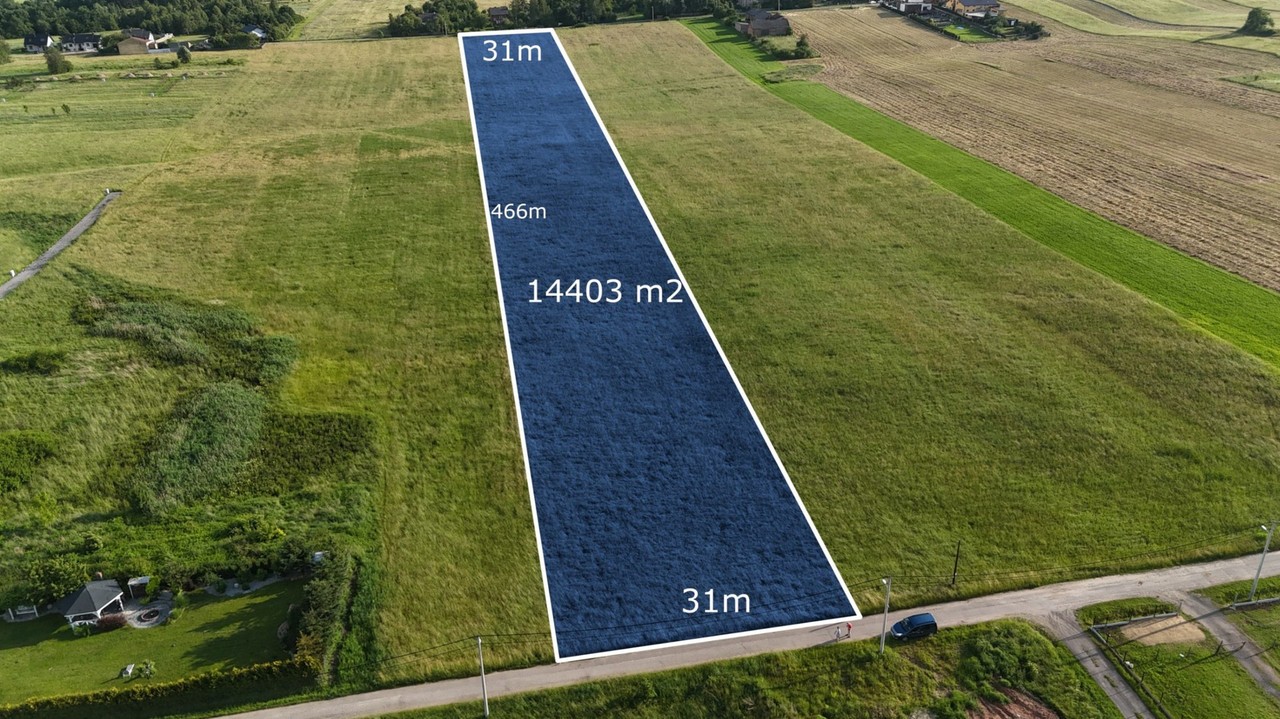 Działka Rolno-Budowlana 1,44 HA - Widok 2