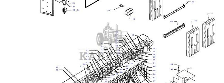 Massey Fergusson MF 30 32 - skrzynka elektryki D28781625-1