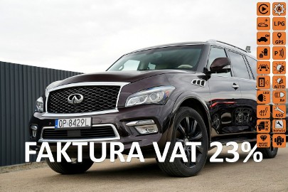 Infiniti QX QX80 8-OSOBOWY skora nawi bosse szyberdach MONITORY DVD kamery 360 max