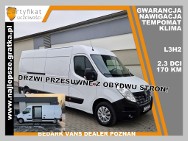 Renault Master Gwarancja, L3H2, Nawigacja, klima, tempomat, hak