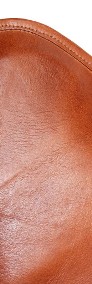 vidaXL Krzesło motyl, brązowe, skóra naturalna 243728-4
