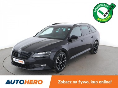 Skoda Superb III Sportline bi-xenon LED skóra/alcantara DCC el. fotele z pamięcia-1