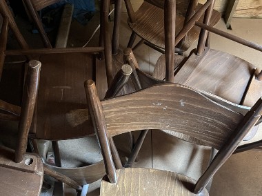 Drewniane krzesła (10 sztuk)-2