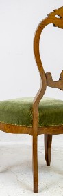 Cztery krzesła mahoniowe antyki neorokoko Ludwik Filip stare krzeseł-4