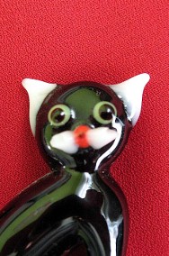 Kot - Bonifacy - figurka ze szkła w stylu Murano - 5 x 5 x 2 cm Oryginał-2