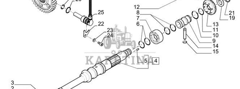 New Holland T6010 Kolo zebate napedz 54t, 54mm width 47126738-1