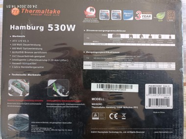 Zasilacz Thermaltek Hamburg 530W - Oryginalnie zapakowany-2