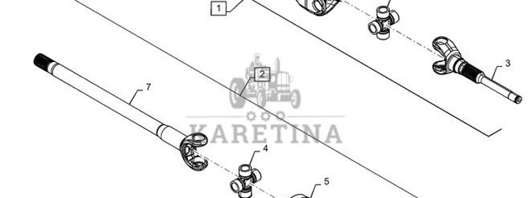 New Holland T6090 T6070 Przegub uniwersalny 47492125-1