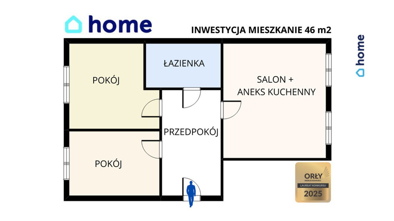 INWESTYCJA PO GENERALNYM REMONCIE 3 POKOJE CENTRUM - Widok 5
