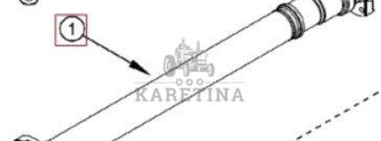 Case Magnum MX 225 260 New Holland TG Wałek Napędowy 258853A2-1