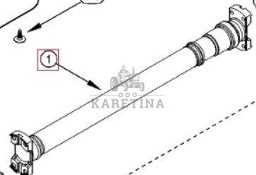 Case Magnum MX 225 260 New Holland TG Wałek Napędowy 258853A2