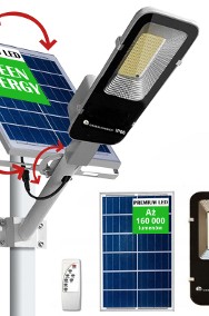 LAMPA SOLARNA Uliczna MOCNA CZUJNIK ZMIERZCHU UCHWYT LED MONTAŻ PILOT 2000W-2