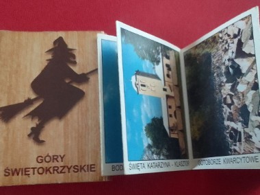 Mini książeczka ze zdjęciami GÓRY ŚWIĘTOKRZYSKIE Folder krajoznawczy 6x5cm z PRL-1