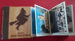 Mini książeczka ze zdjęciami GÓRY ŚWIĘTOKRZYSKIE Folder krajoznawczy 6x5cm z PRL