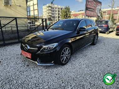 Mercedes-Benz Klasa C W205 4MATIC|pół-skóra|kamera cofania |NISKI przebieg| ALU 18-1